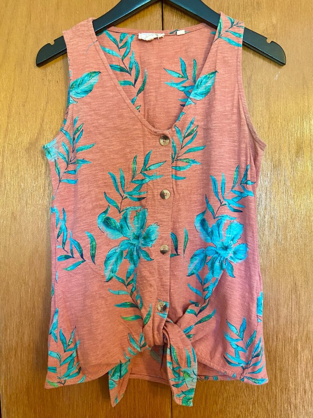 Summer tie bottom tee, size 2